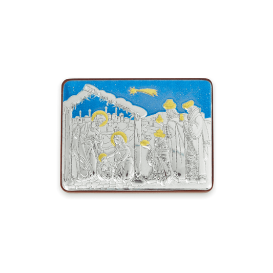 Nativity and Three Wise Men Painting in Aluminium