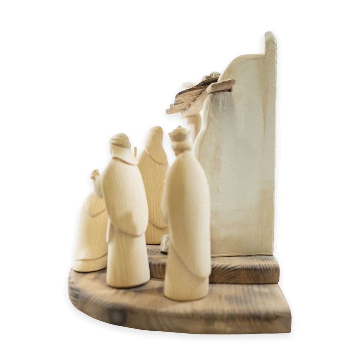 Nativity Set 15pcs Natural Wood