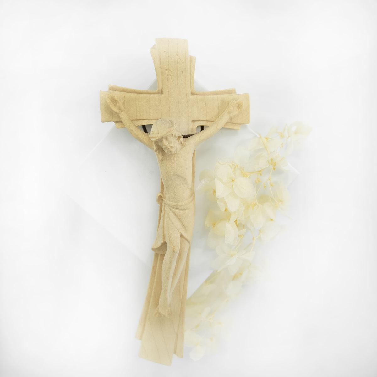 Natural Wood Crucifix Modern Style
