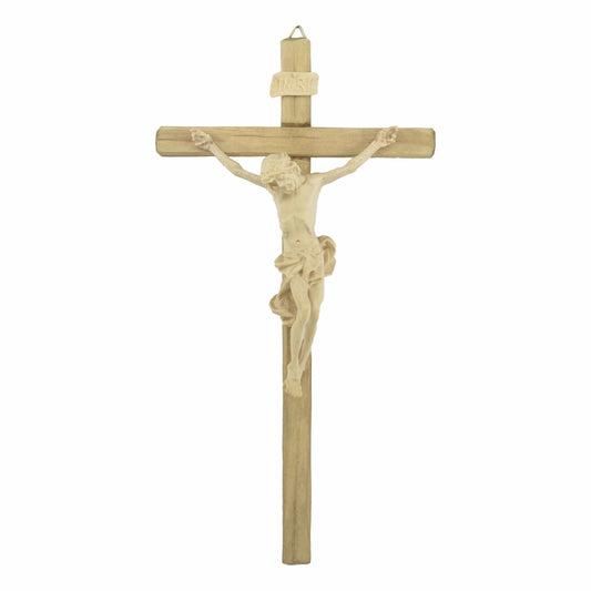 Natural Wood Crucifix Without Colours