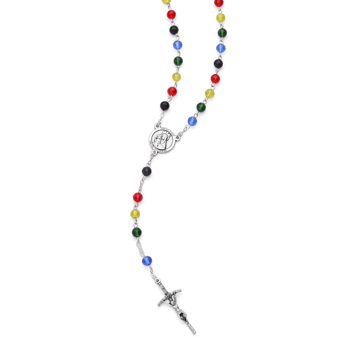 Jubilee 2025 Alpacca Rosary with Crystal Beads