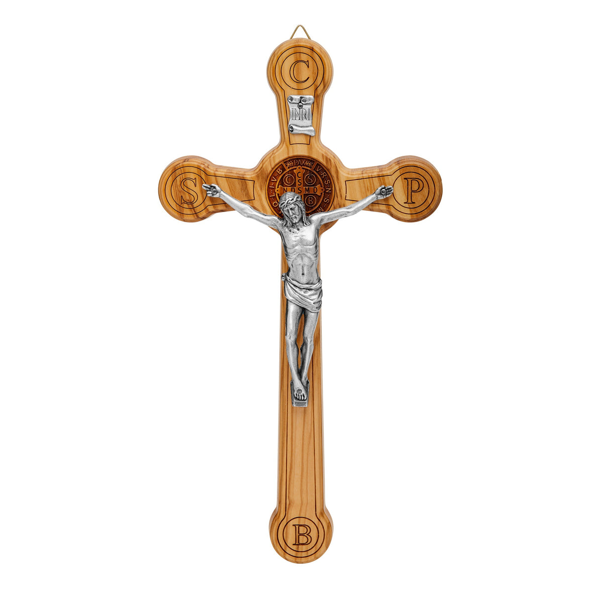 Olive Wood St. Benedict Crucifix