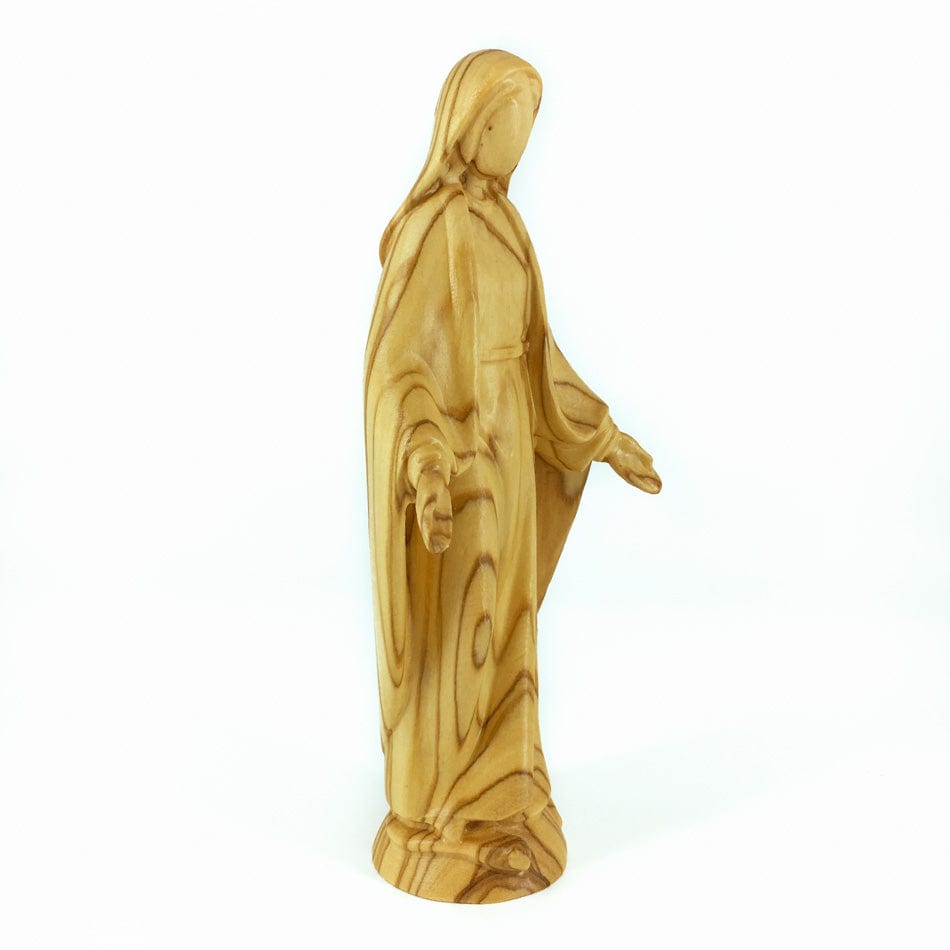 Olive Wood Statue of Our Lady of the Miraculous Medal