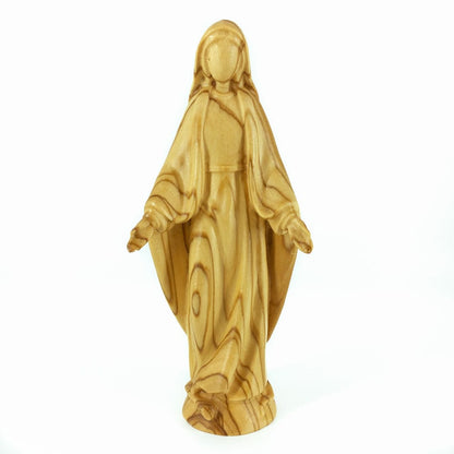 Olive Wood Statue of Our Lady of the Miraculous Medal