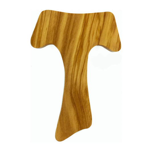 Olive Wood Tau Cross