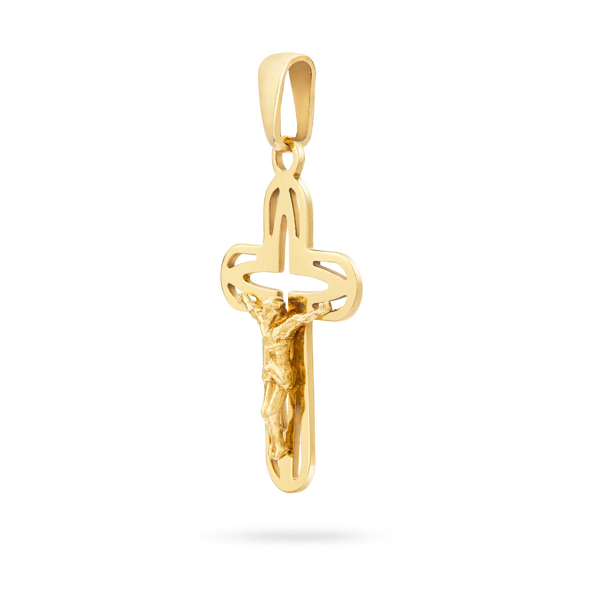 Openwork Gold Plated Crucifix