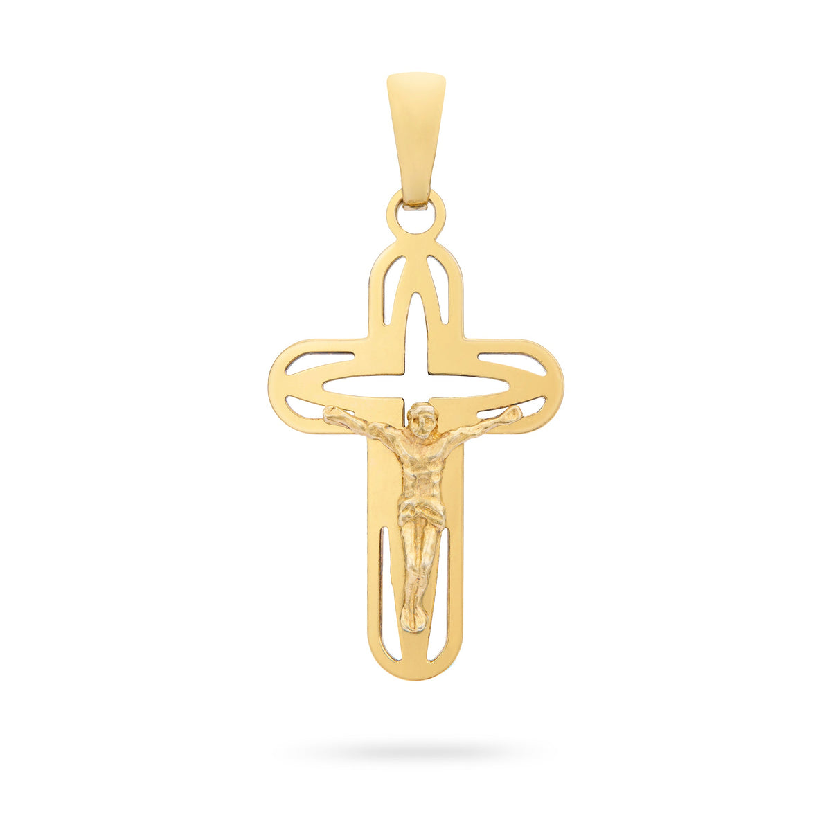 Openwork Gold Plated Crucifix