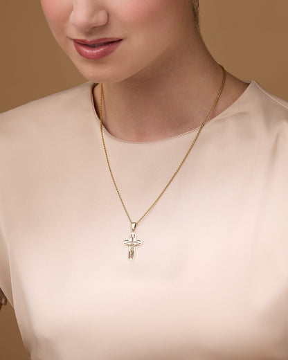 Openwork Gold Plated Crucifix