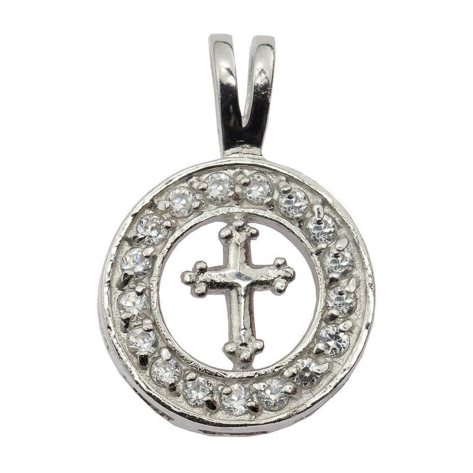 Openwork Medal Pendant with Cross
