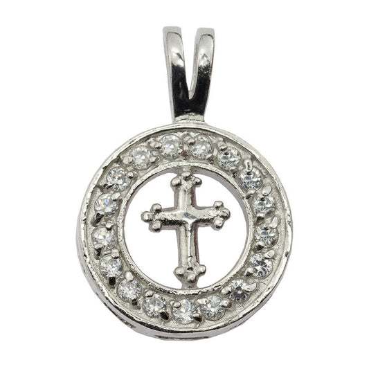 Openwork Medal Pendant with Cross