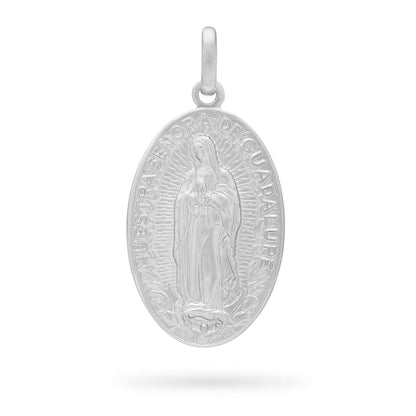 Our Lady of Guadalupe Oval Sterling Silver Medal