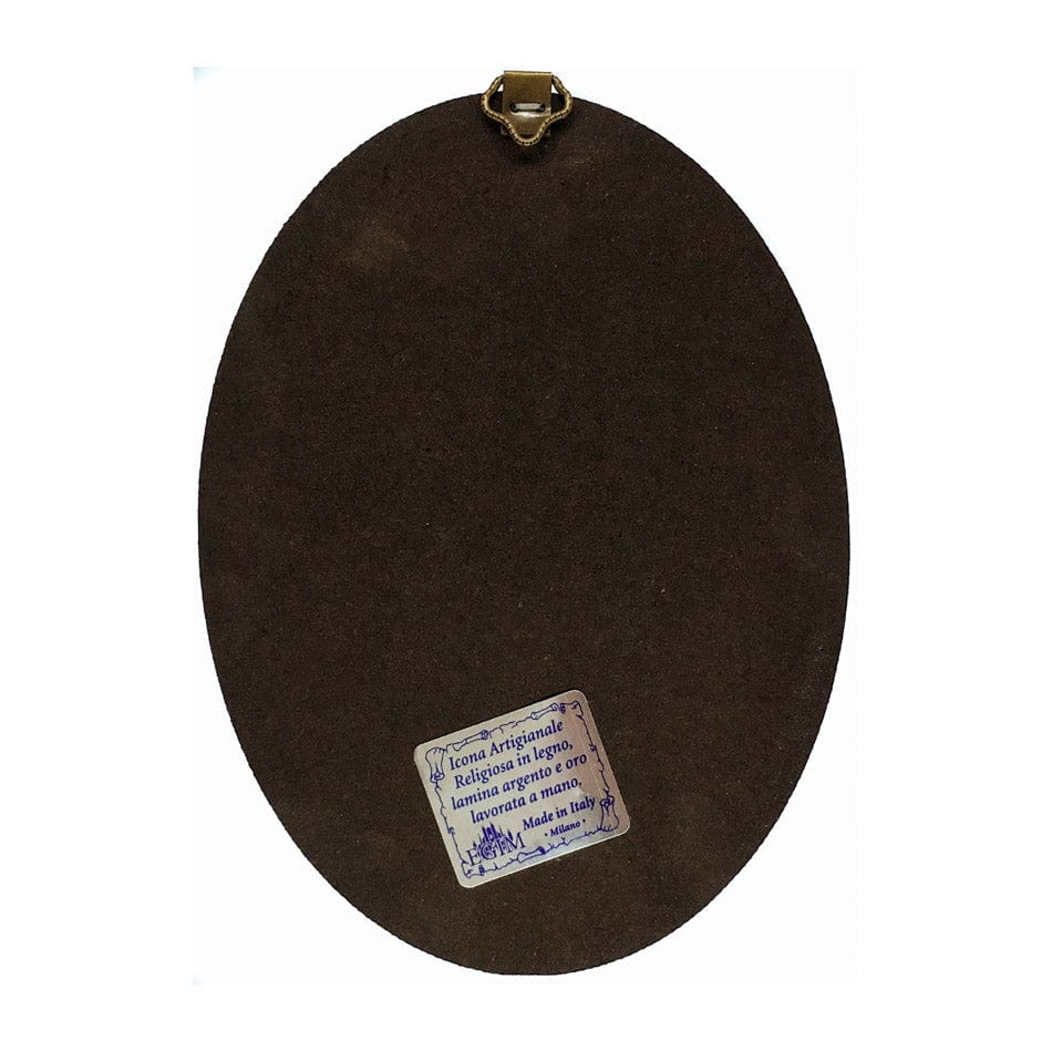 Oval Wooden Icon of Our Lady of Guadalupe