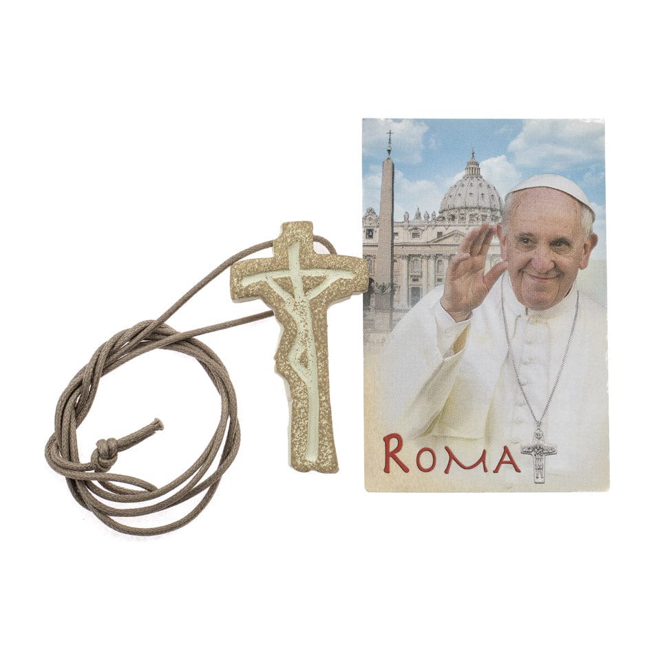 Pastorale Wooden Cross with Rope Chain