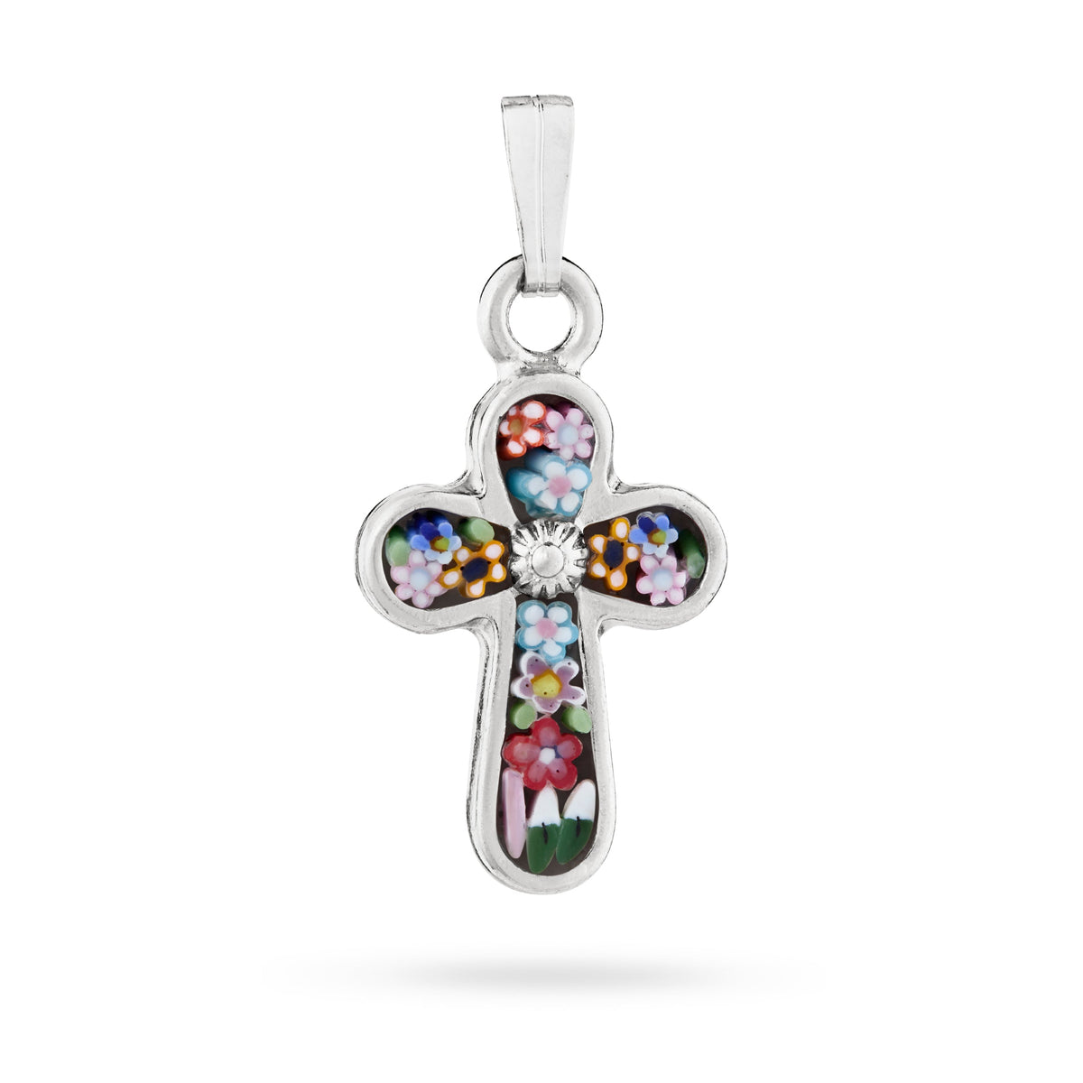 Pewter Micromosaic Cross