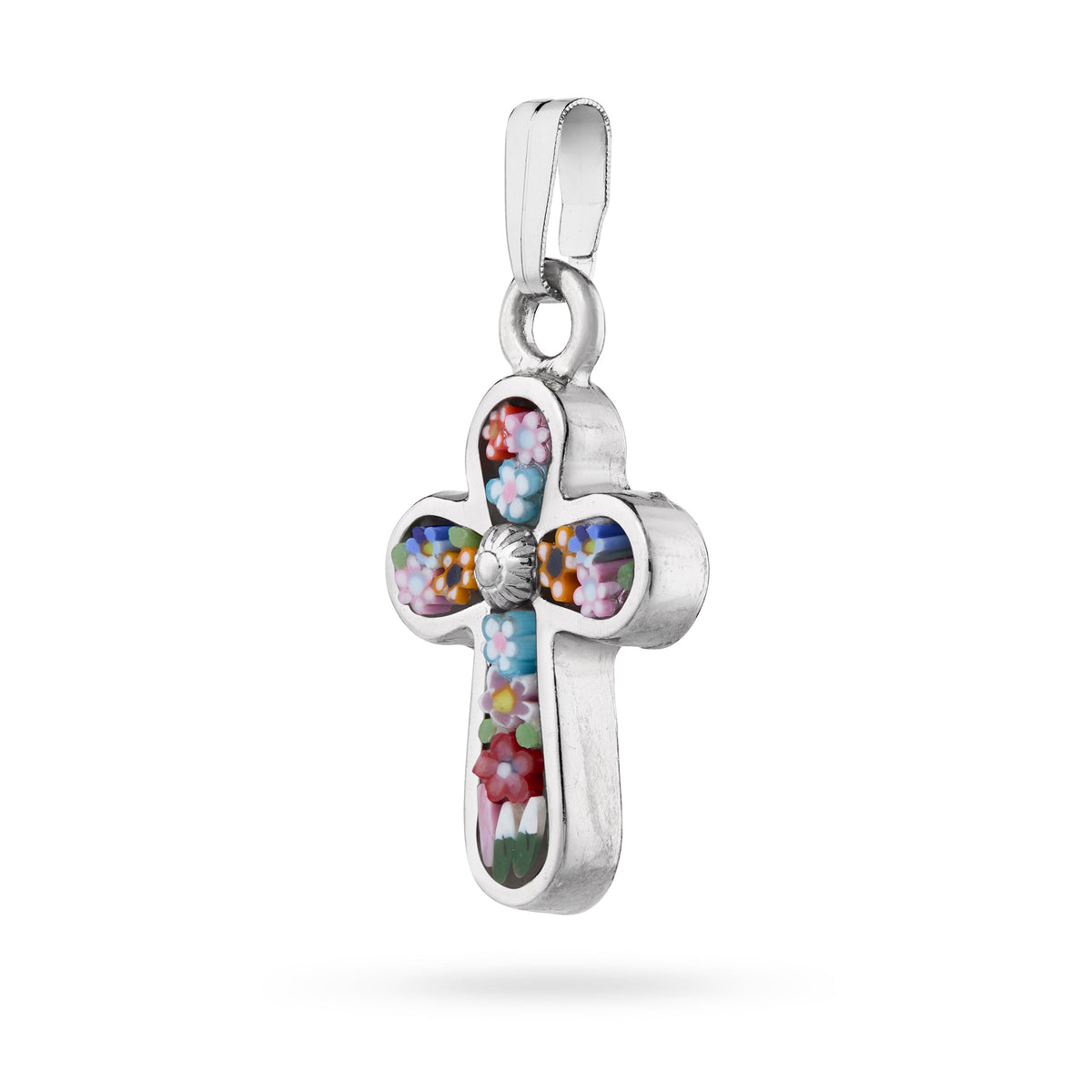 Pewter Micromosaic Cross