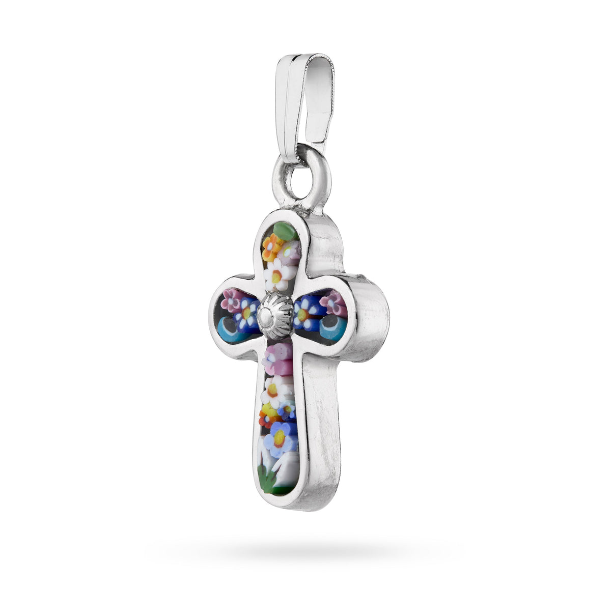 Pewter Micromosaic Cross