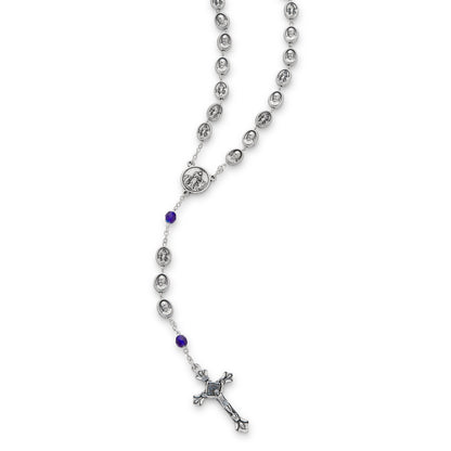 Pewter Rosary with Pope Francis