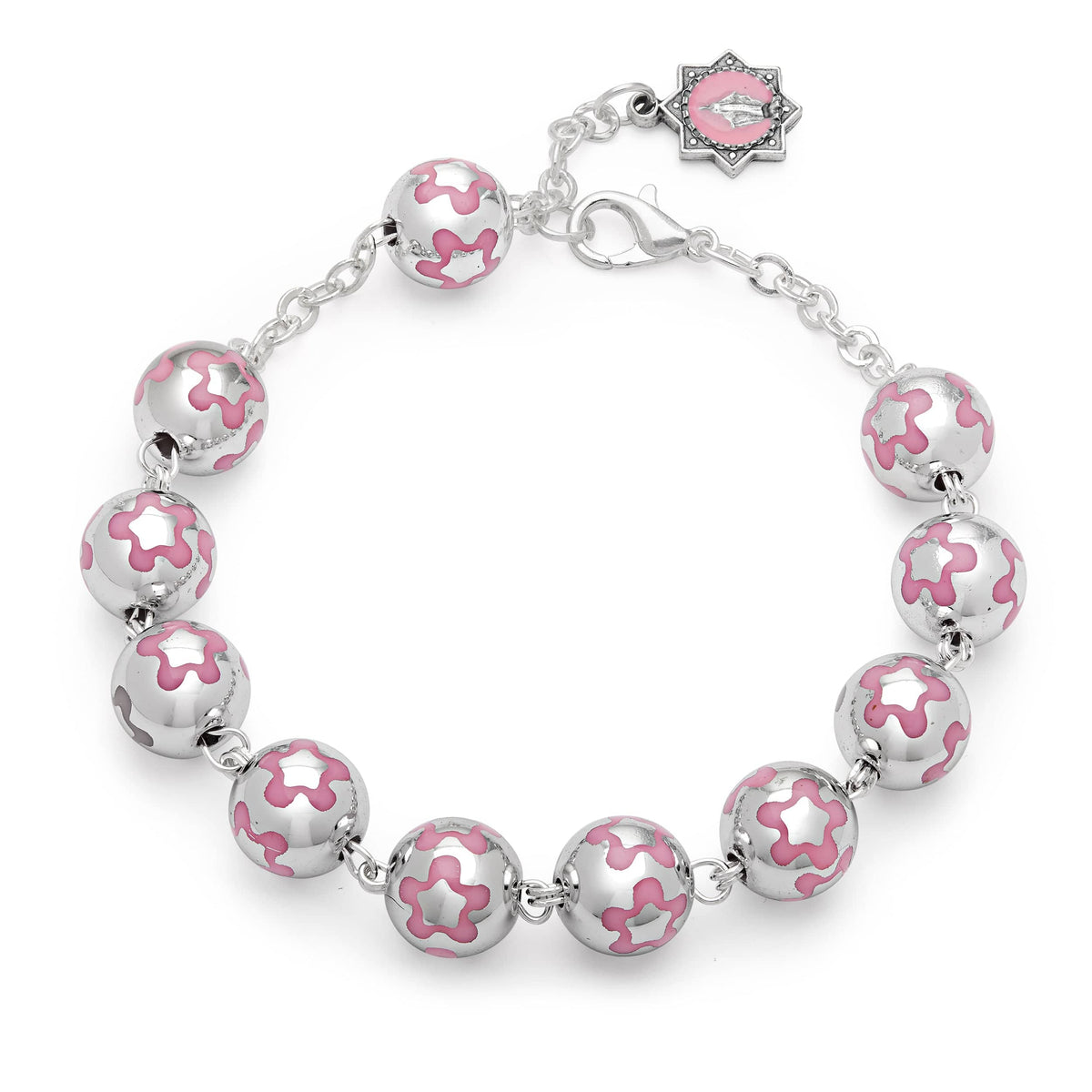 Pink Rosary Bracelet