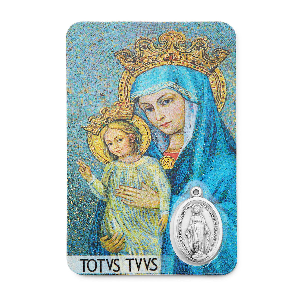 Plasticized Holy Card of Mater Ecclesiae