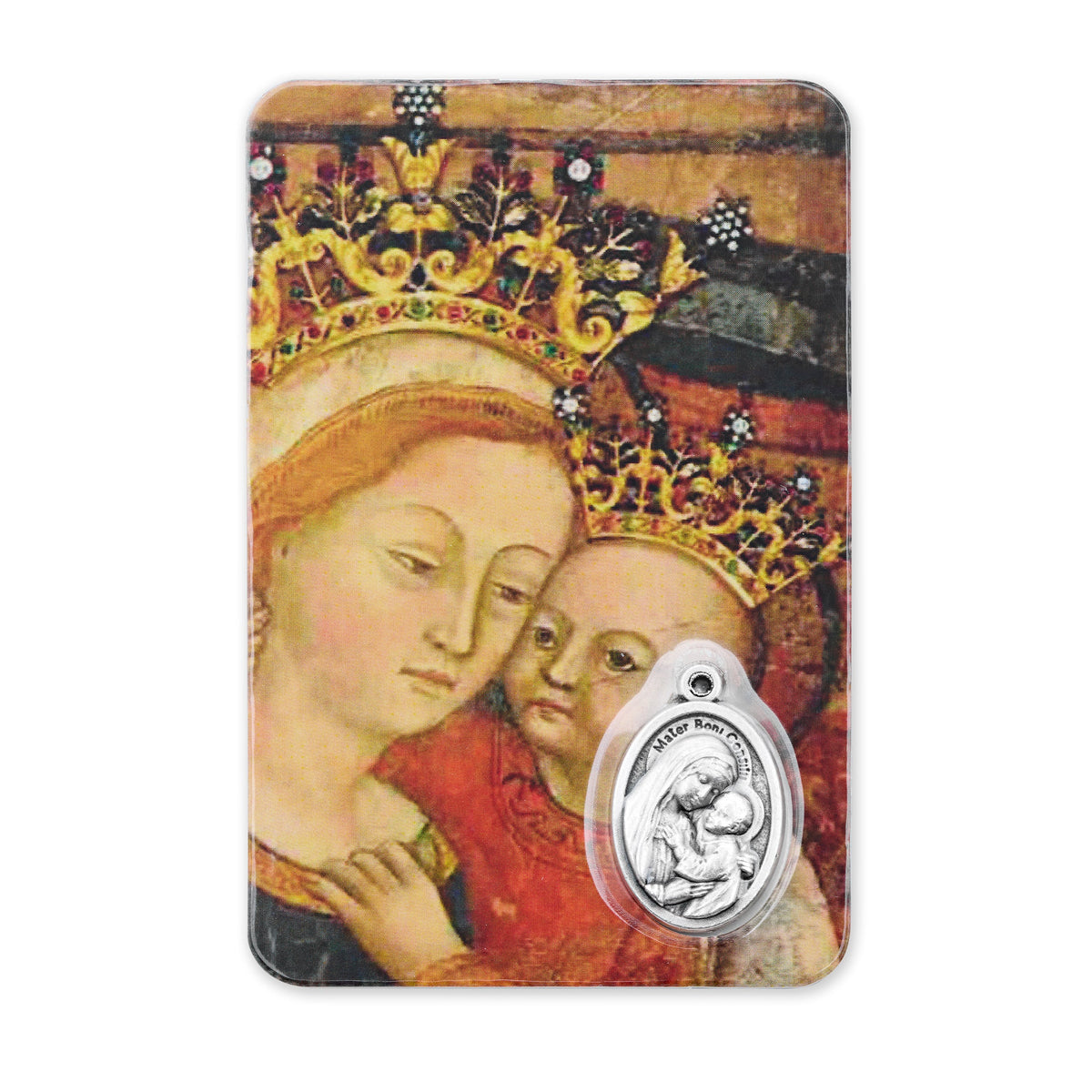 Plasticized Holy Card of Our Lady of Good Counsel
