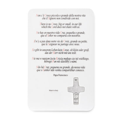 Plasticized Holy Card of Pope Francis with Jubilee 2025 Logo