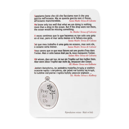 Plasticized Holy Card of St. Mother Teresa of Calcutta