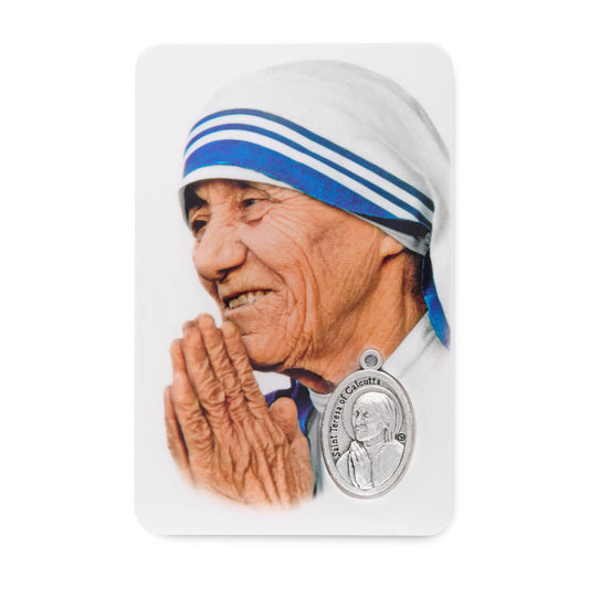 Plasticized Holy Card of St. Mother Teresa of Calcutta