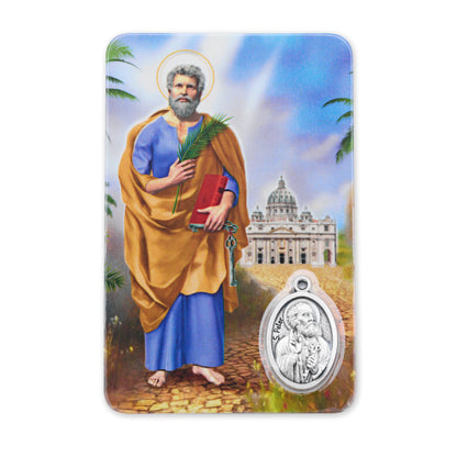Plasticized Holy Card of St. Peter