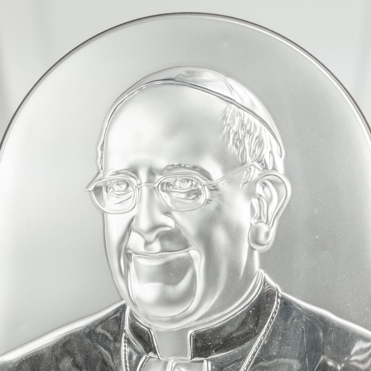 Pope Francis Religious Picture Bilaminate Silver