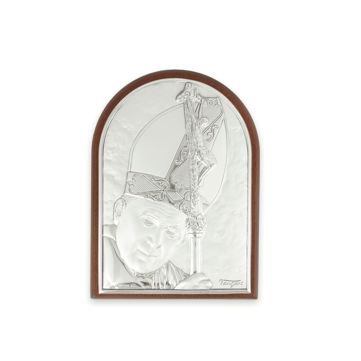 Pope John Paul II Painting Sterling Silver Bilaminate
