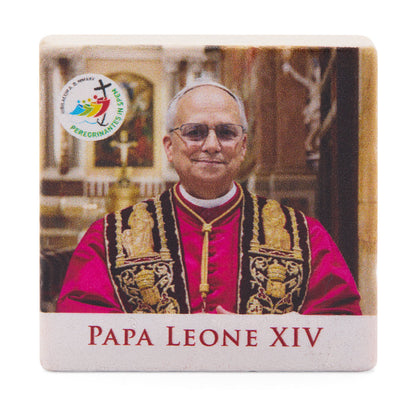 Pope Leo XIV Marble Dust Magnet