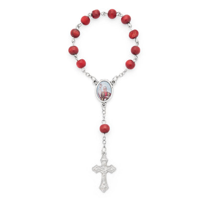 Pope Leo XIV One-Decade Rosary with Prayer Card