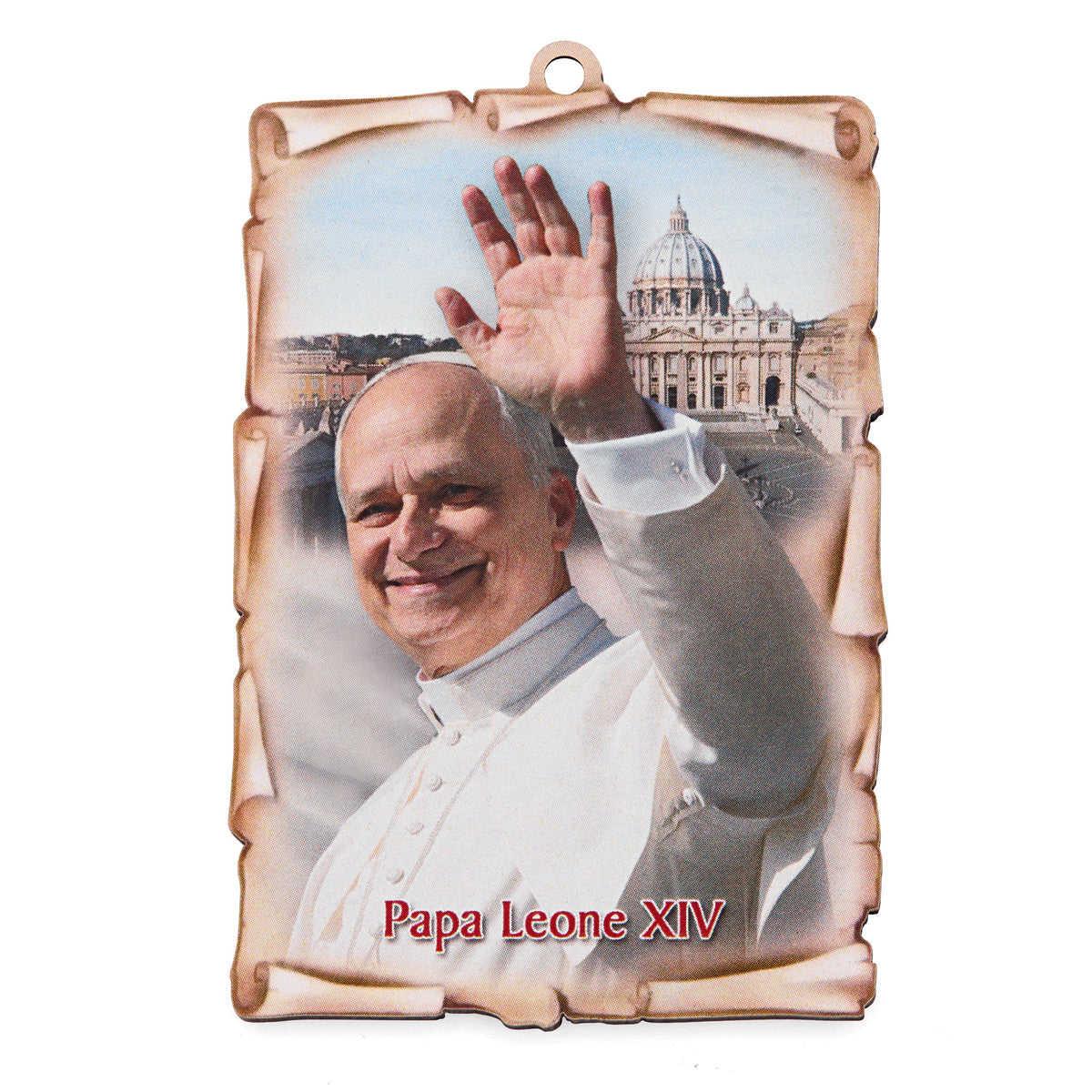Pope Leo XIV One-Decade Rosary with Wooden Panel