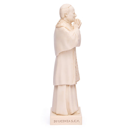 Pope Leo XIV Statue in Ivory Marble Dust
