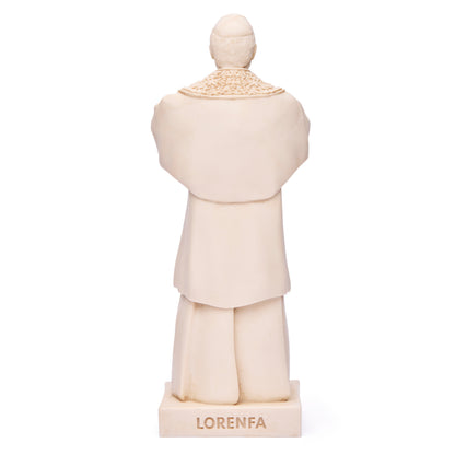 Pope Leo XIV Statue in Ivory Marble Dust