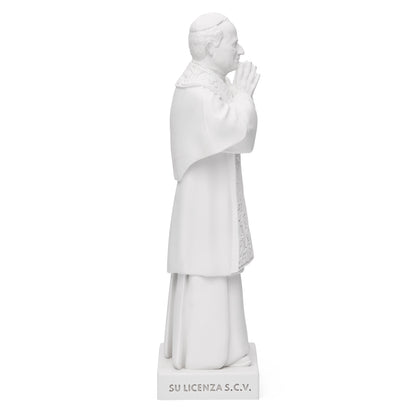 Pope Leo XIV Statue in White Marble Dust