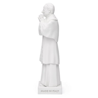 Pope Leo XIV Statue in White Marble Dust