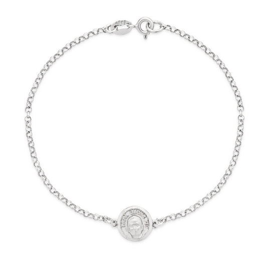 Pope Leo XIV Sterling Silver Bracelet