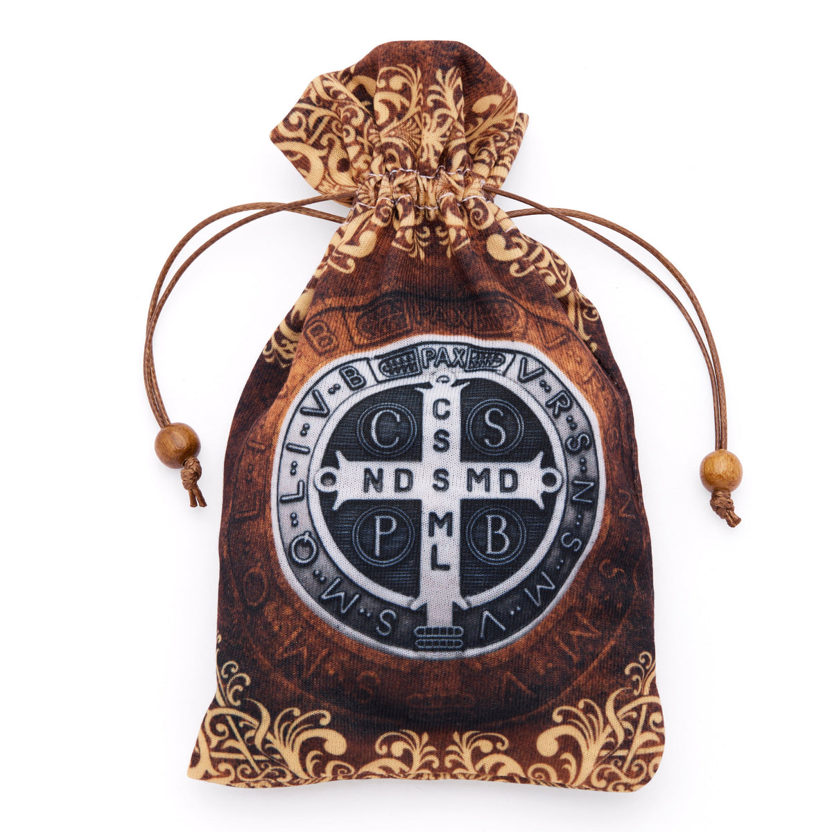Pouch with Saint Benedict Rosary