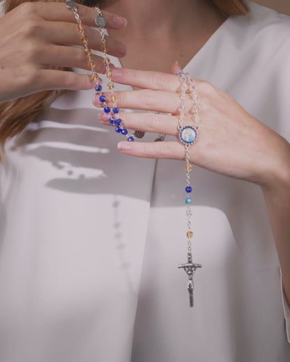 Chapelet Mater Ecclesiae Nuances de Cristal