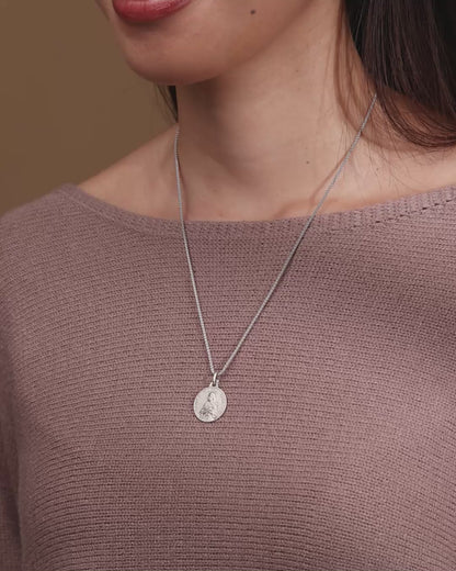 Medalla de plata de ley de Santa María Goretti