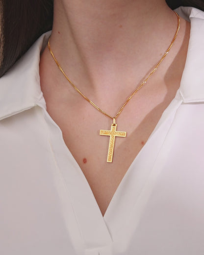 Cruz Vintage en Vermeil Frances