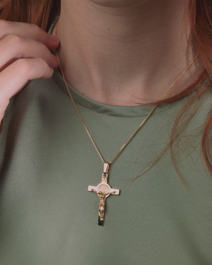 Yellow Gold St. Benedict Crucifix Pendant