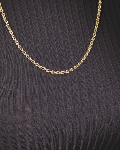 Chunky Yellow Gold Iride Chain Necklace
