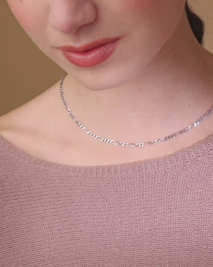 Collier Chaîne Figaro en Argent 925