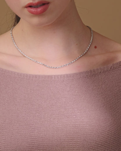 Cadena Torchon de Plata 925