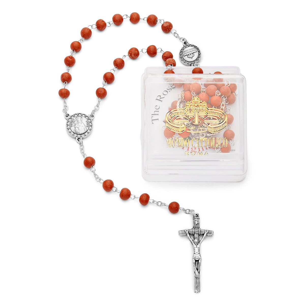 Real Rose Petal Rosary T. Tuus San Benedetto