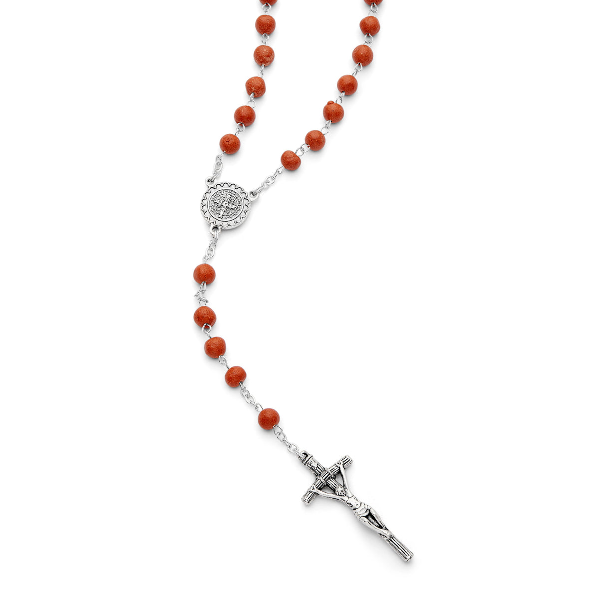 Real Rose Petal Rosary T. Tuus San Benedetto