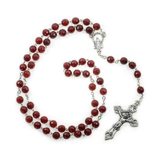 Red Agathe Rosary