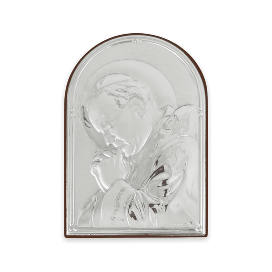 Religious Picture Pope John Paul II Bilaminate Sterling Silver